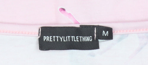 PrettyLittleThing Women’s Pink Unicorn Print Long Sleeve T-Shirt Size M