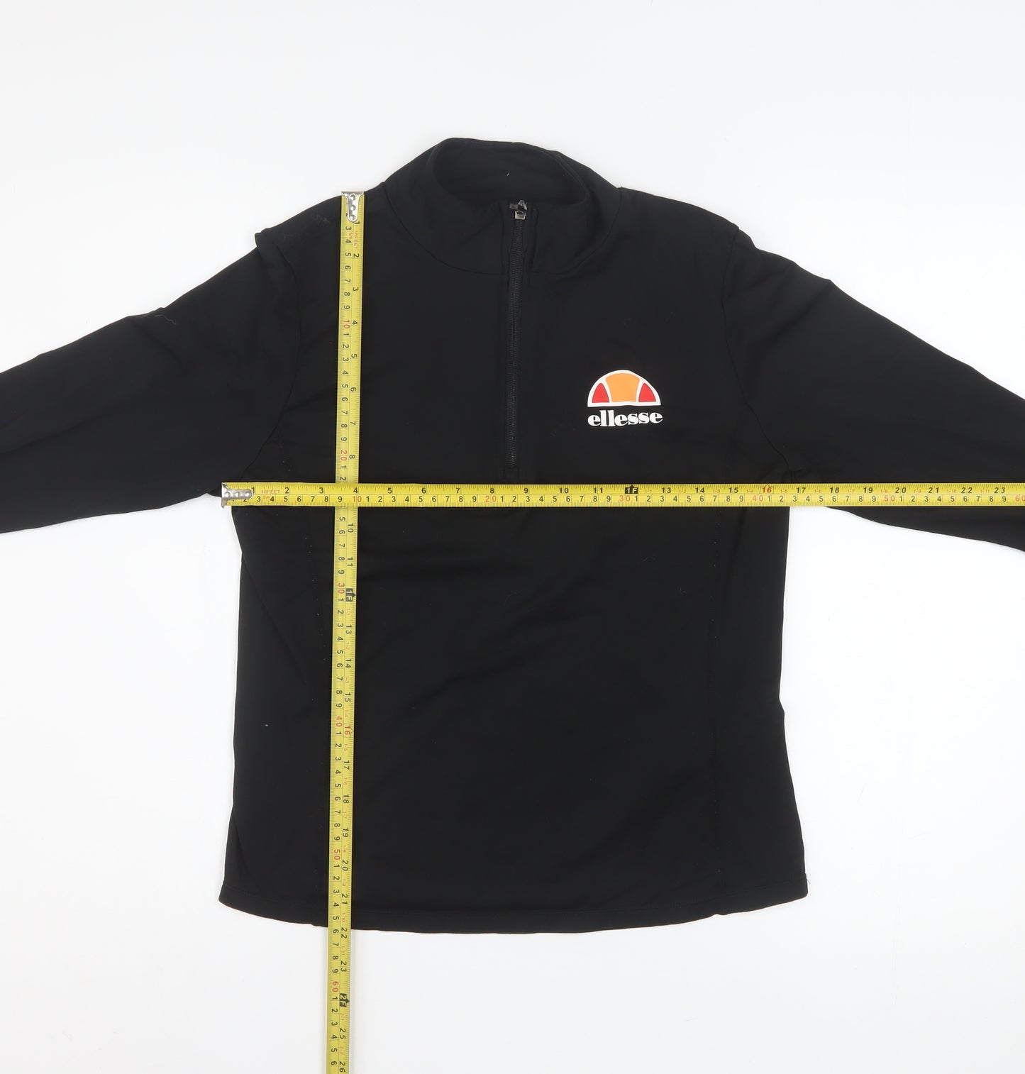 Ellesse Women's Black 1/2 Zip Long Sleeve Pullover Sweatshirt Size 12