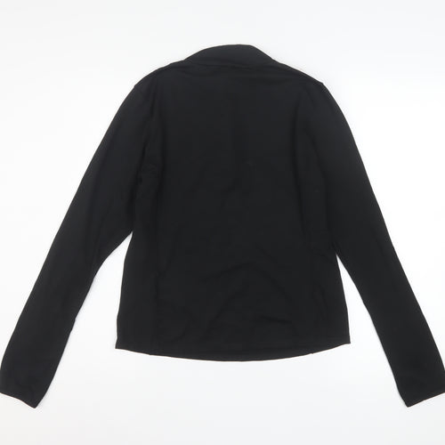 Ellesse Women's Black 1/2 Zip Long Sleeve Pullover Sweatshirt Size 12