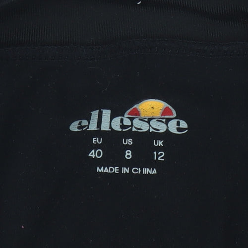 Ellesse Women's Black 1/2 Zip Long Sleeve Pullover Sweatshirt Size 12