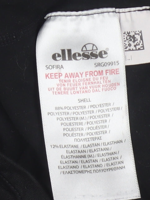 Ellesse Women's Black 1/2 Zip Long Sleeve Pullover Sweatshirt Size 12