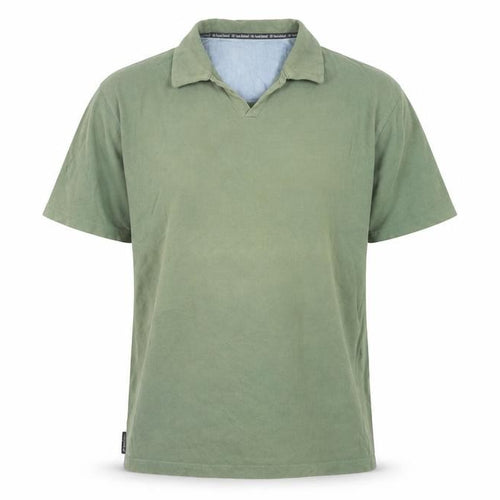 Hawkshead Mens Green Cotton Short Sleeve Collared Casual Shirt L