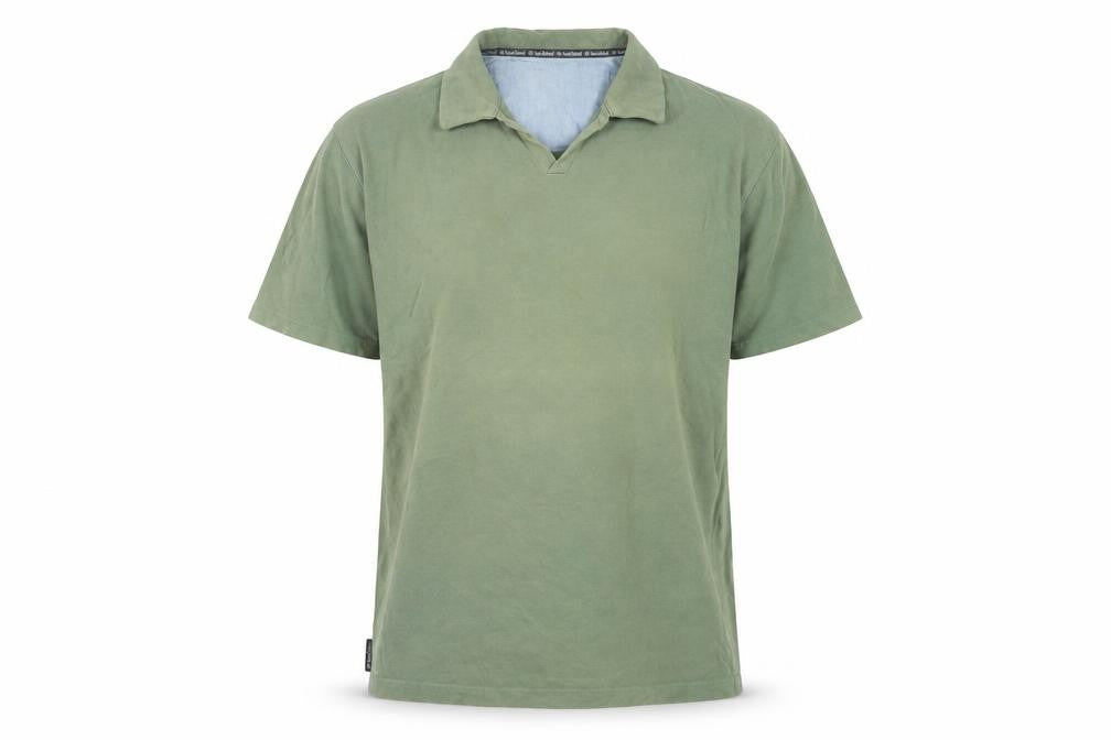 Hawkshead Mens Green Cotton Short Sleeve Collared Casual Shirt L