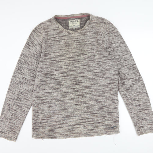 Jack & Jones Men's Grey Knit Pullover Sweatshirt M