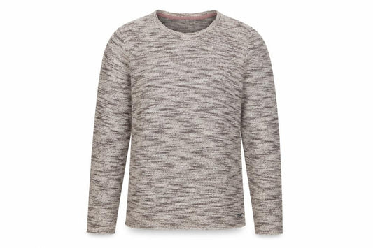 Front view of Jack & Jones Men's Grey Knit Pullover Sweatshirt M