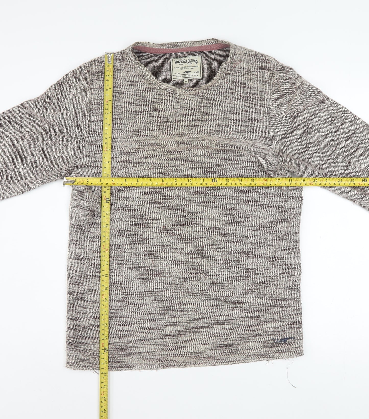 Jack & Jones Men's Grey Knit Pullover Sweatshirt M