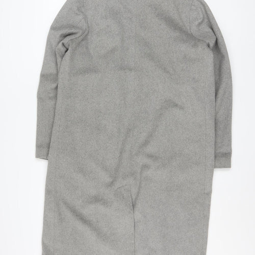 Native Youth Women's Grey Long Wool Blend Overcoat XS