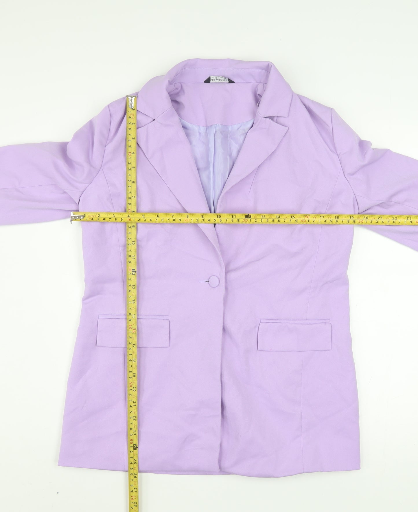 Select Women's Purple Blazer UK 10 Lined Single-Breasted Jacket
