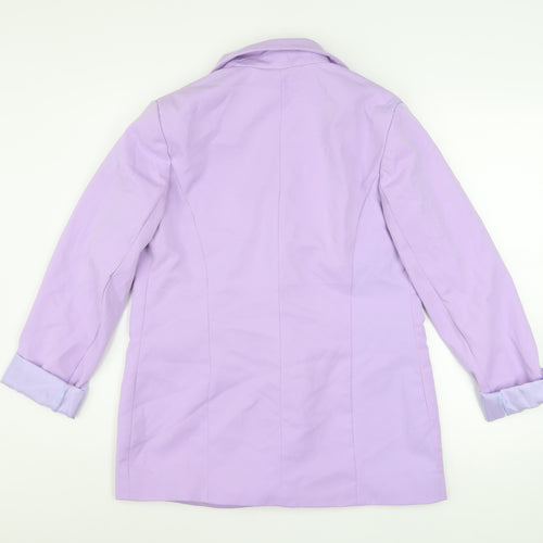 Select Women's Purple Blazer UK 10 Lined Single-Breasted Jacket
