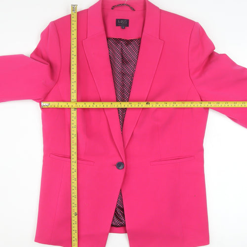 Marks and Spencer Women's Pink Size 16 Blazer Jacket