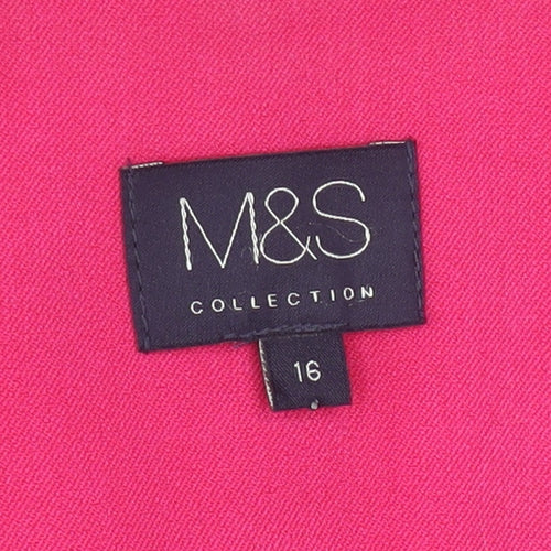 Marks and Spencer Women's Pink Size 16 Blazer Jacket