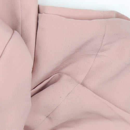 Atmosphere Women Pink Blazer Size 16 Open Front Lined 3/4 Sleeve