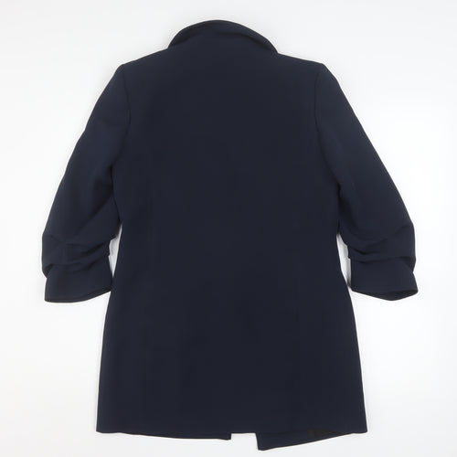 River Island Women's Blue Blazer Size 8 Double Breasted Workwear Jacket