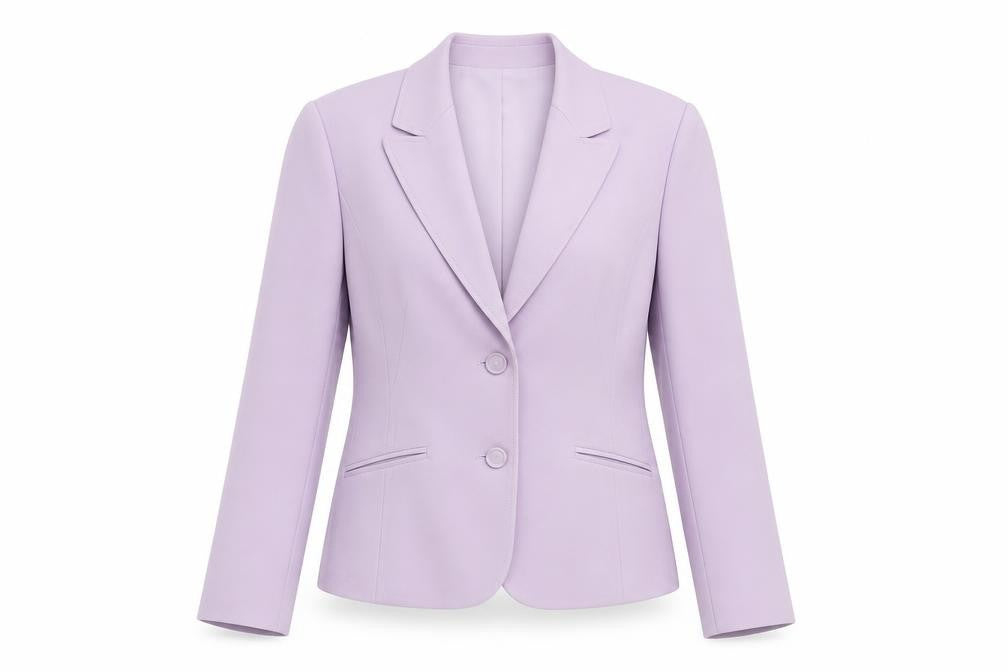 Front view of Marks & Spencer Women's Purple Blazer, size 10, Formal Jacket