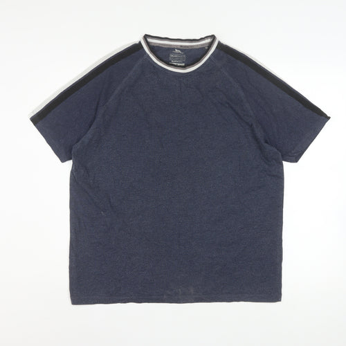 Trespass Mens Blue Quick Dry Crew Neck Short Sleeve T-Shirt Size M