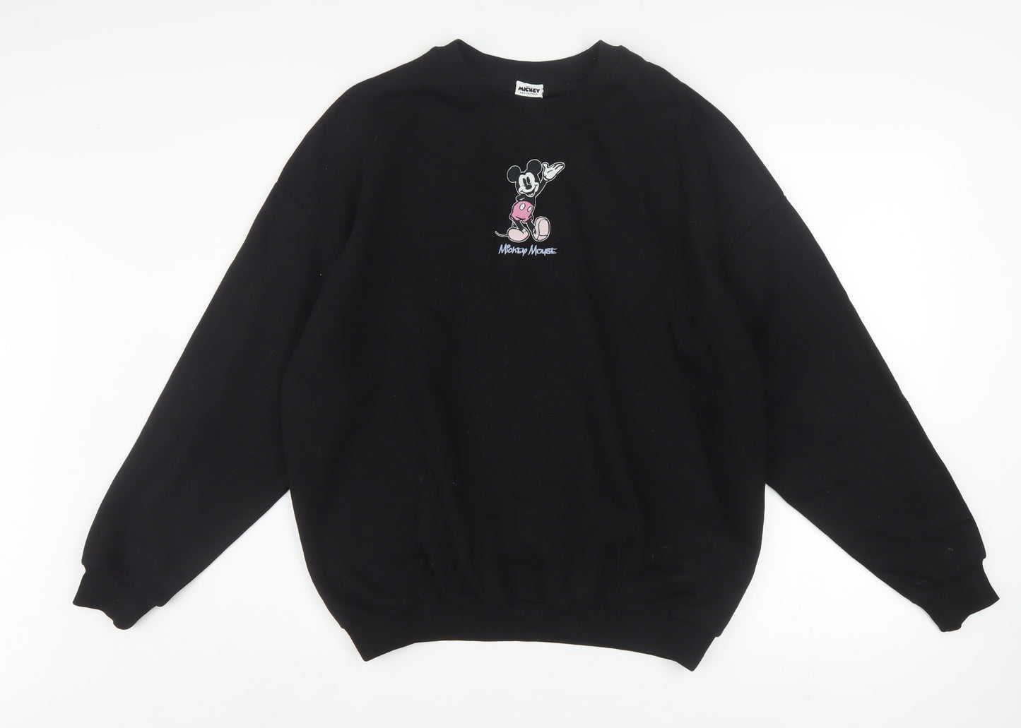 Disney Mickey Mouse at George Women’s Black Sweatshirt Size S 8-10