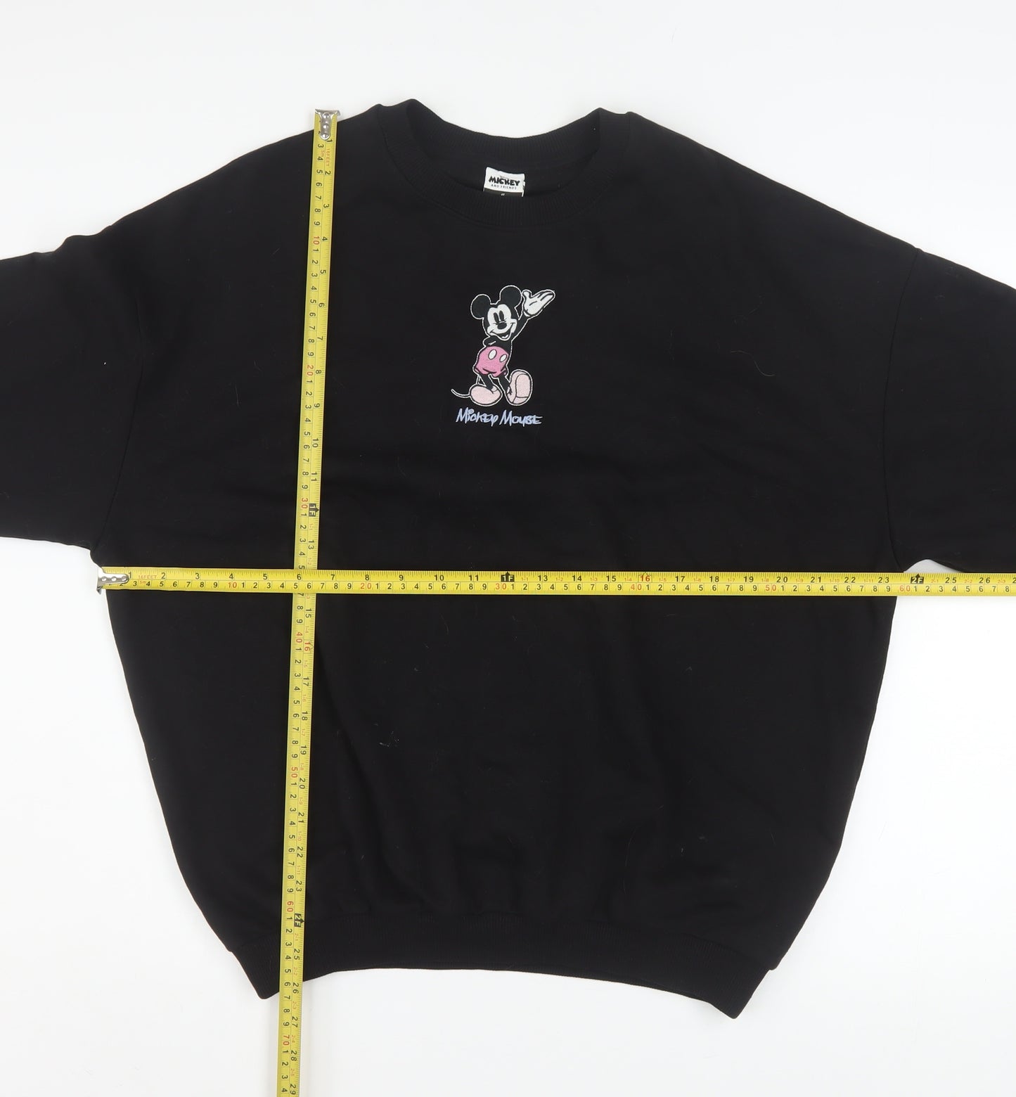 Disney Mickey Mouse at George Women’s Black Sweatshirt Size S 8-10