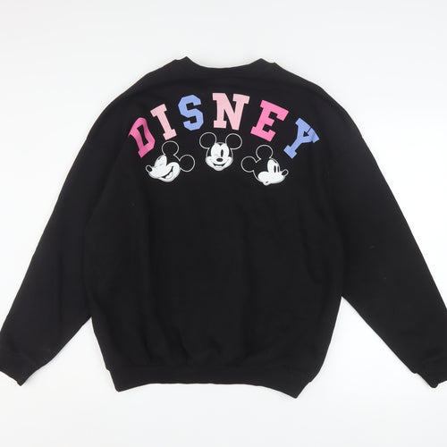 Disney Mickey Mouse at George Women’s Black Sweatshirt Size S 8-10