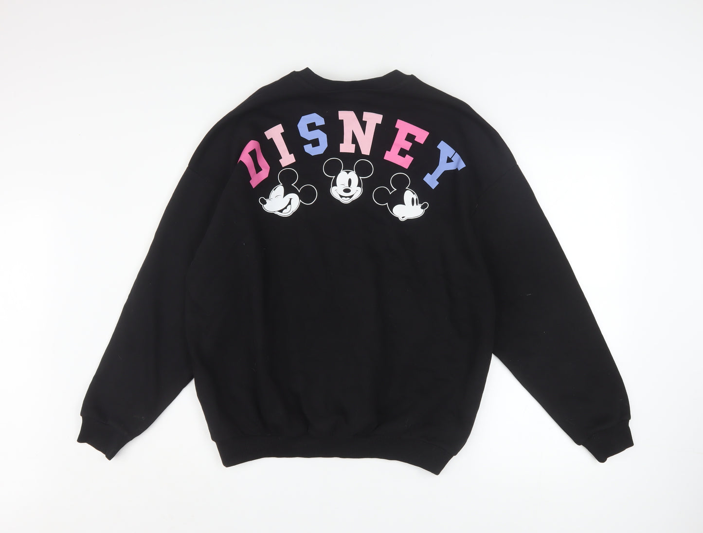 Disney Mickey Mouse at George Women’s Black Sweatshirt Size S 8-10