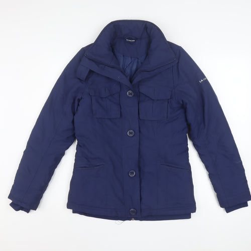 LA Gear Women's Blue Puffer Jacket Size 8 Mid-Length Winter Coat