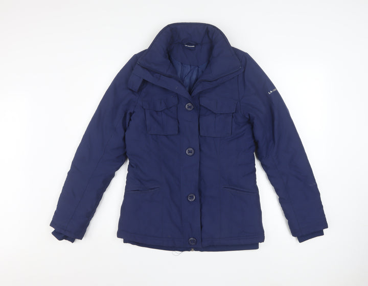 LA Gear Women's Blue Puffer Jacket Size 8 Mid-Length Winter Coat
