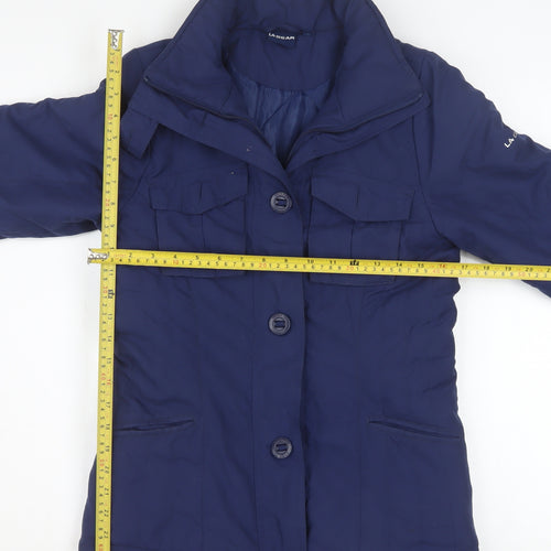 LA Gear Women's Blue Puffer Jacket Size 8 Mid-Length Winter Coat