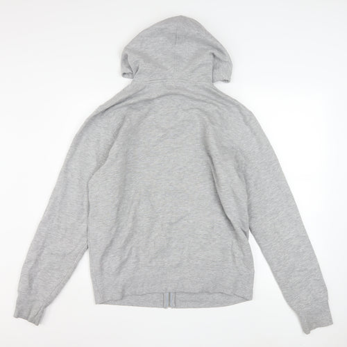 New Balance Men Grey Full Zip Hoodie Size M Sports Fleece