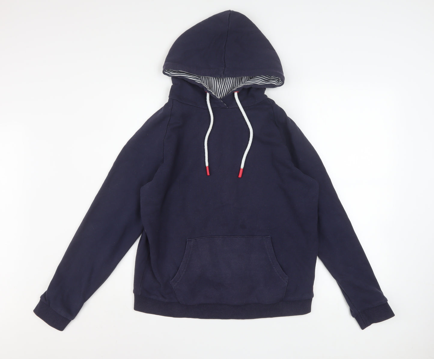 Joules Women's Navy Pullover Hoodie Size 12 Cotton Blend