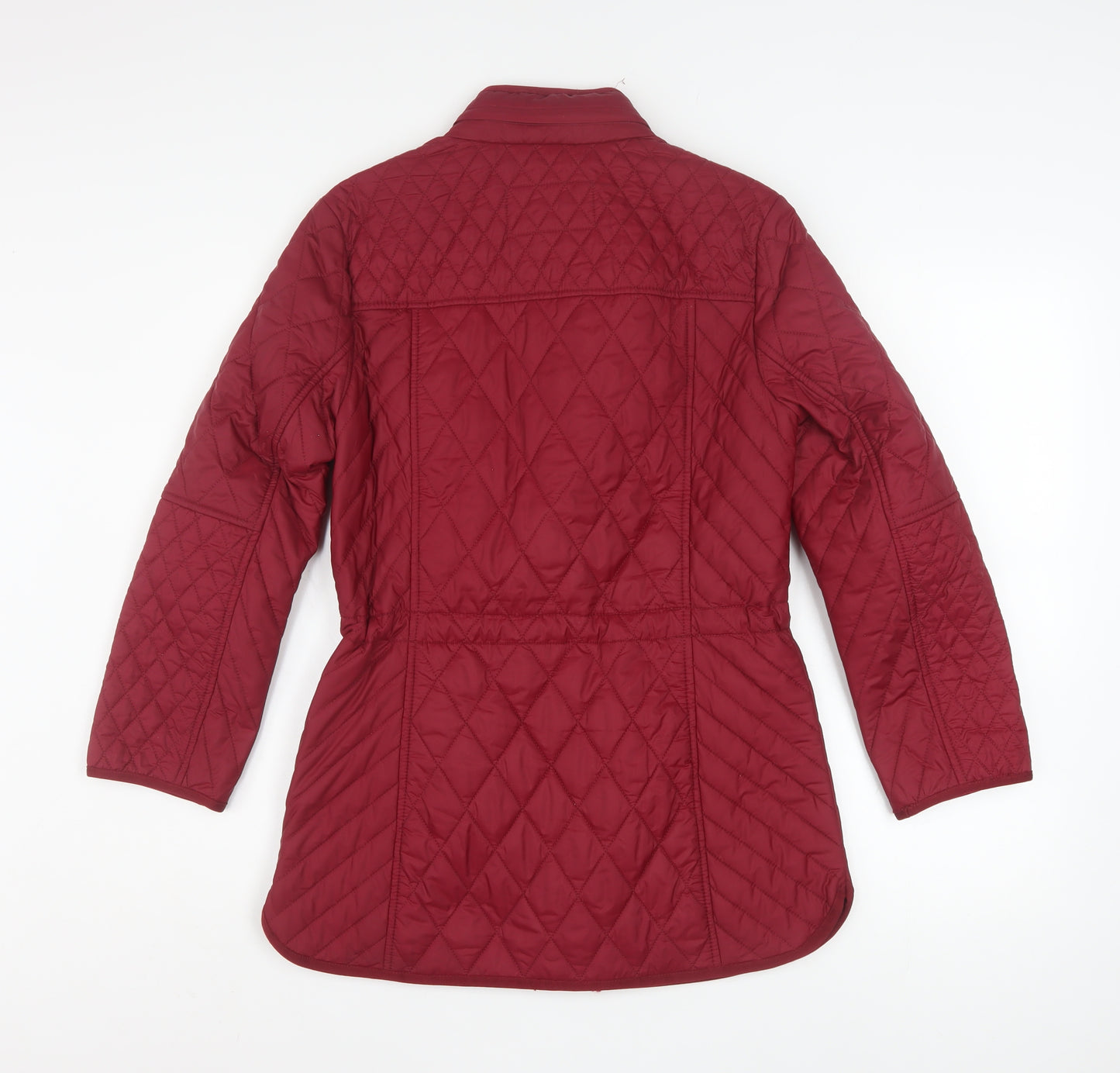 Marks and Spencer Women’s Red Quilted Mid-Length Jacket UK 8