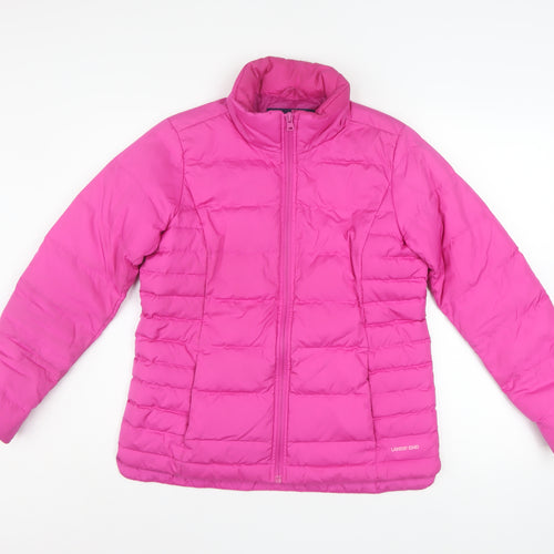 Lands' End Women's Pink XS Petite Puffer Jacket Down Insulated