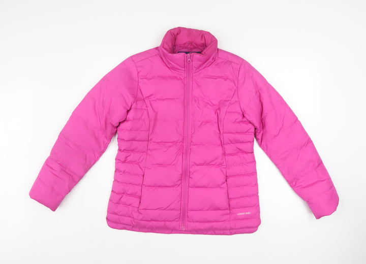 Lands' End Women's Pink XS Petite Puffer Jacket Down Insulated