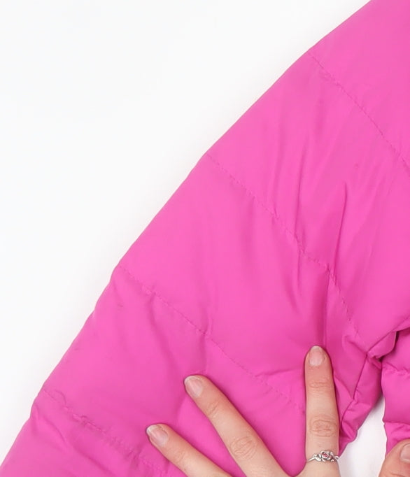 Lands' End Women's Pink XS Petite Puffer Jacket Down Insulated