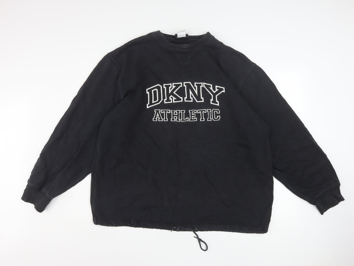 DKNY Men's Black Athletic Crew Neck Pullover Sweatshirt M