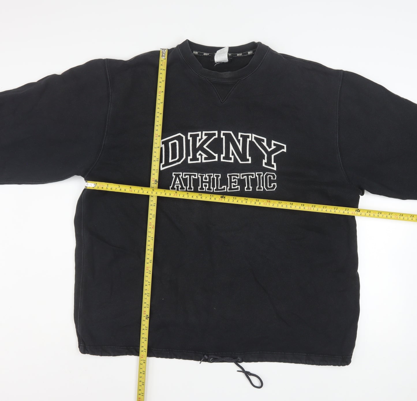 DKNY Men's Black Athletic Crew Neck Pullover Sweatshirt M