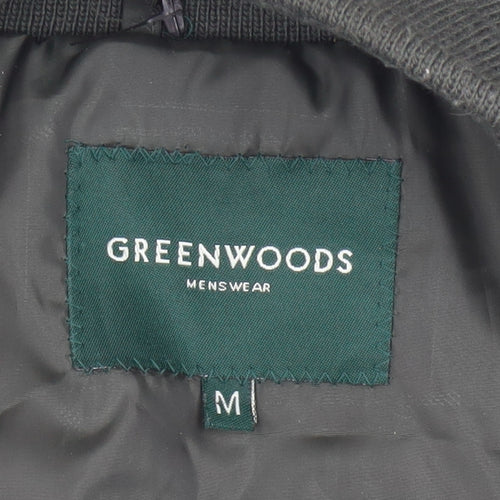 Greenwoods Mens Khaki Quilted Waistcoat Size M Zip Padded Gilet