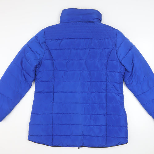 Roman Women’s Blue Puffer Jacket Size 16 Polyester Zip Winter Coat
