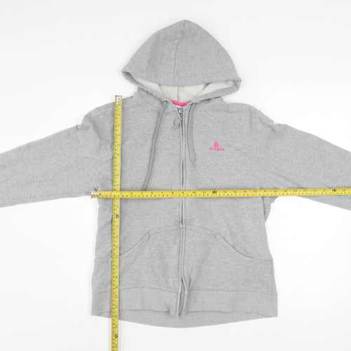 Olympus Sport Womens Grey Full Zip Hoodie Size 18 Cotton Blend