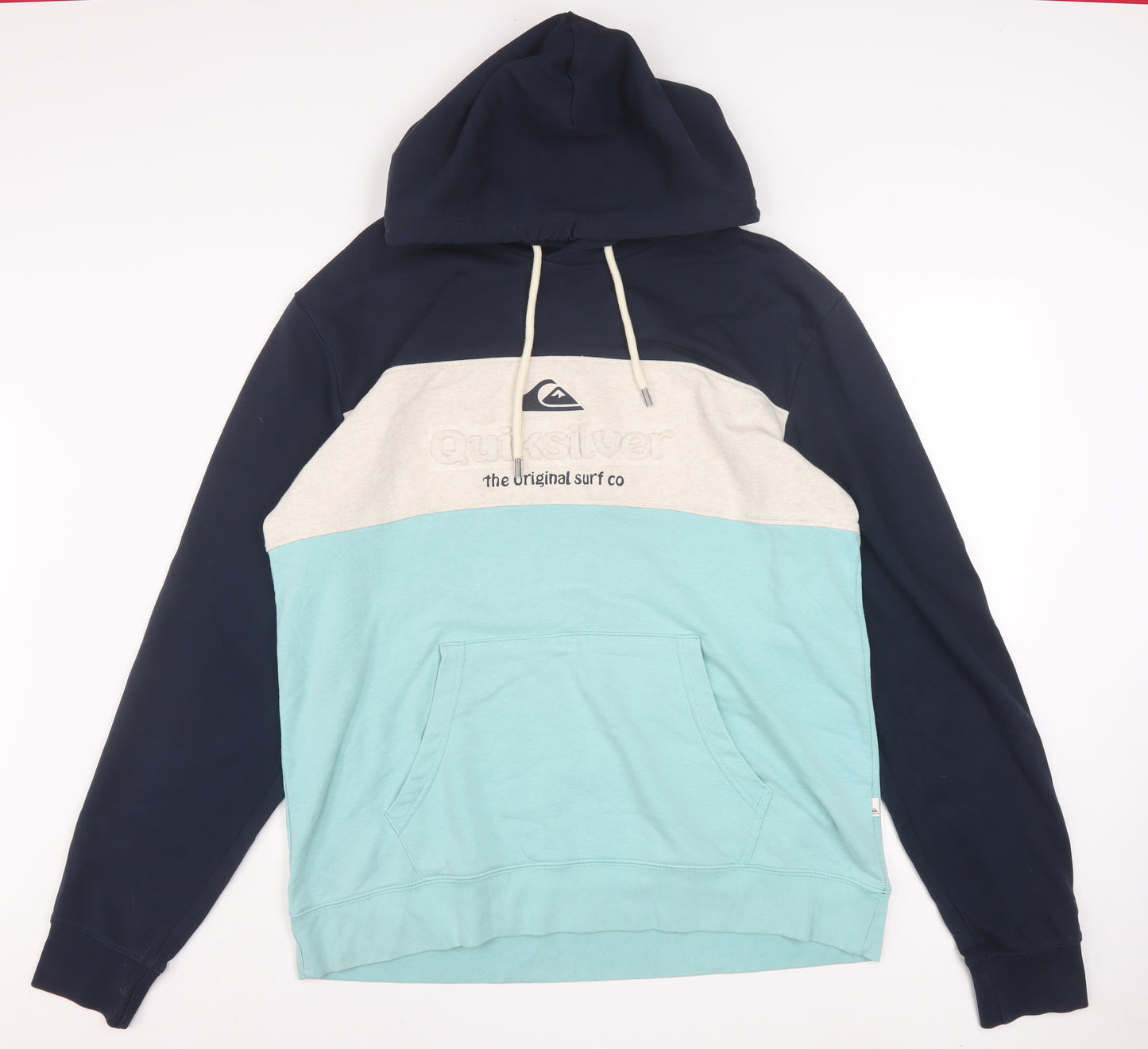 Quiksilver Mens Multicolour 2XL Pullover Hoodie Surf Style