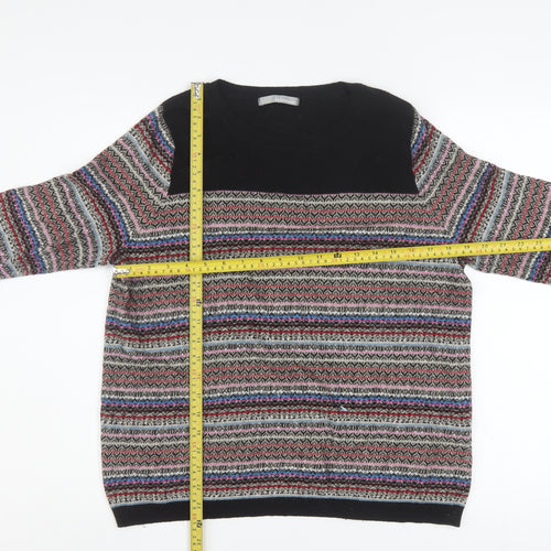 Marks and Spencer Womens Multicoloured Fair Isle Knit Jumper UK 16