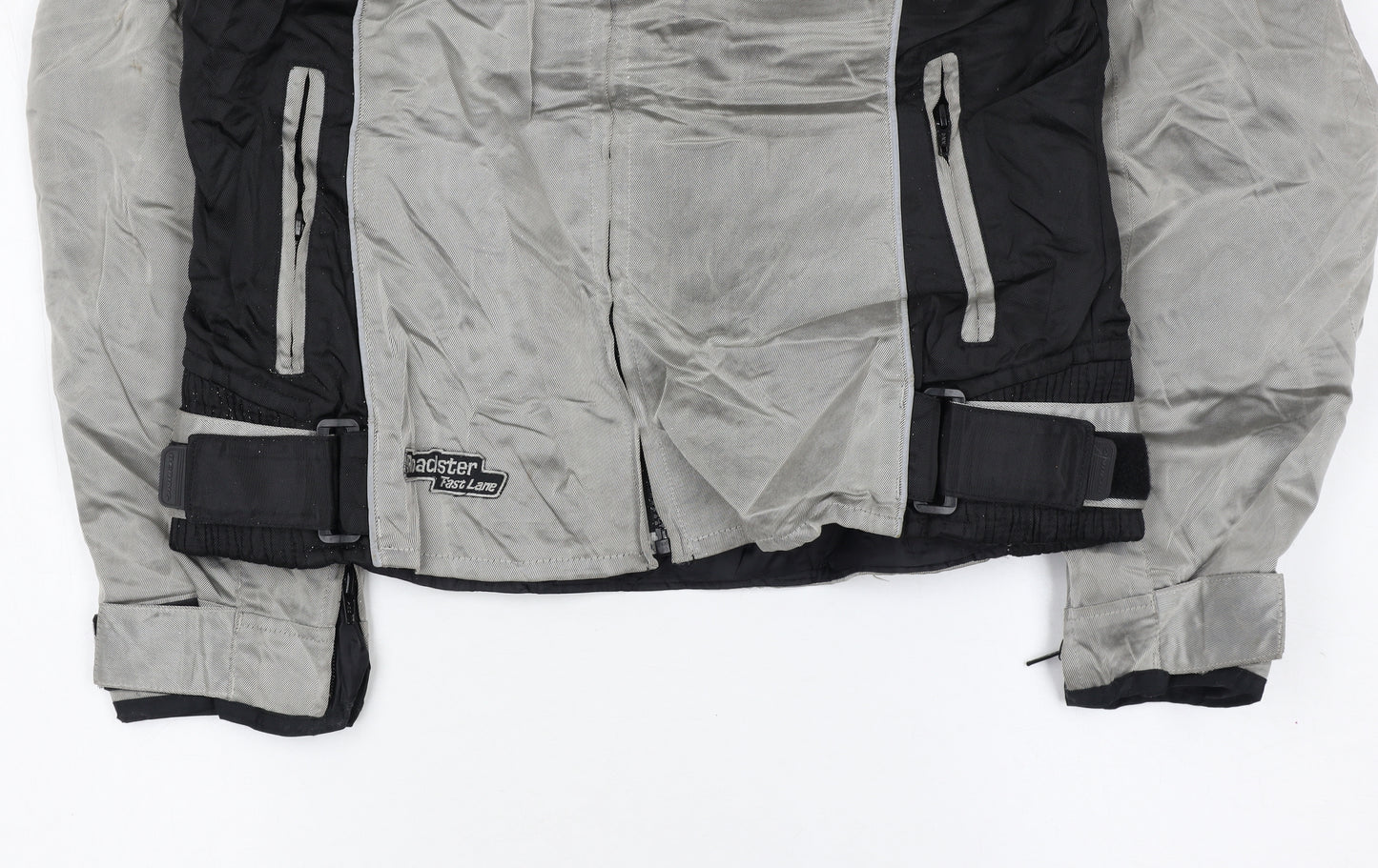 Bering Men's Grey Motorcycle Jacket L Reflective Waterproof Lined