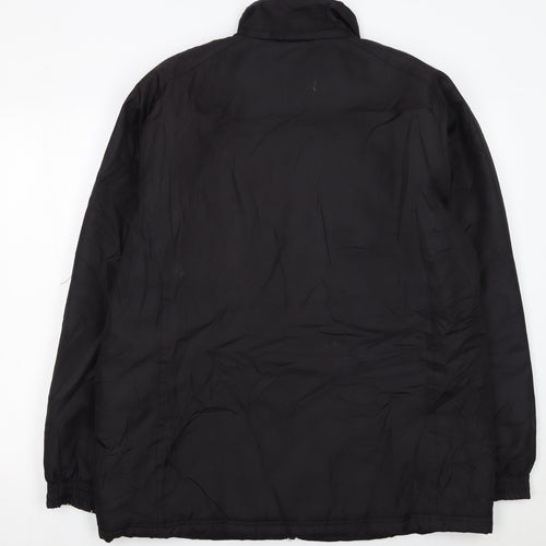 Umbro Men's Black L Track Jacket Full Zip Polyester Sportswear