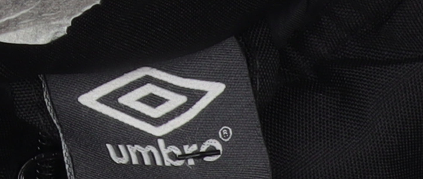 Umbro Men's Black L Track Jacket Full Zip Polyester Sportswear
