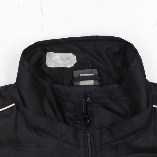 Umbro Men's Black L Track Jacket Full Zip Polyester Sportswear