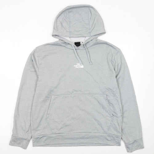 The North Face Womens Grey Pullover Hoodie Medium Hooded Sweatshirt