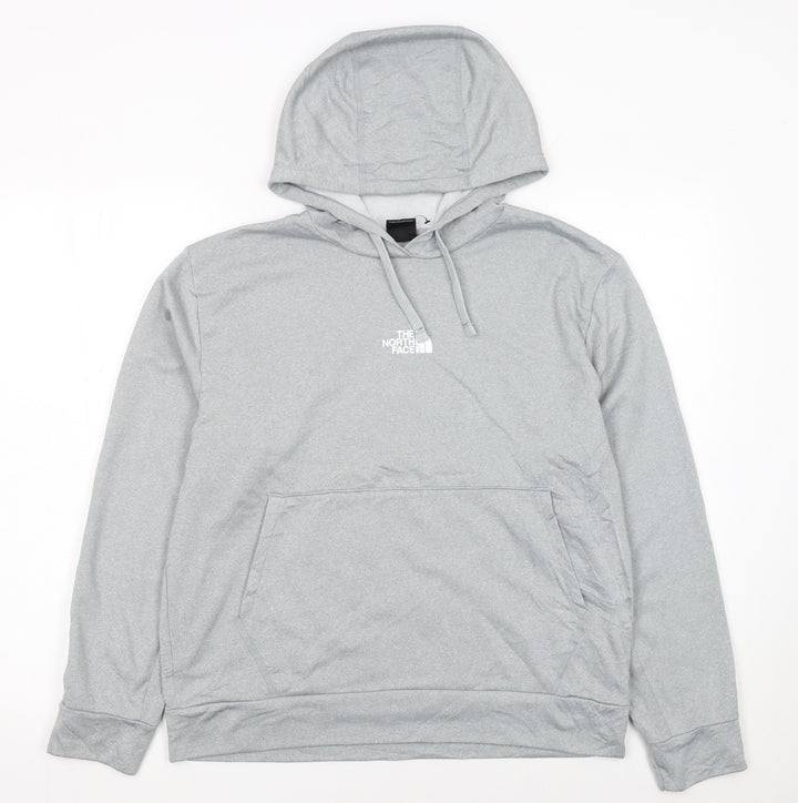 The North Face Womens Grey Pullover Hoodie Medium Hooded Sweatshirt