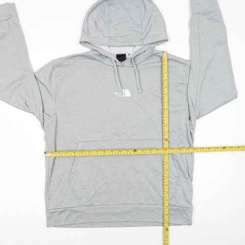 The North Face Womens Grey Pullover Hoodie Medium Hooded Sweatshirt