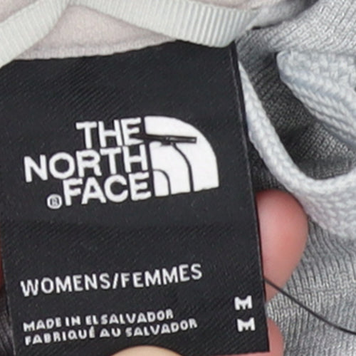 The North Face Womens Grey Pullover Hoodie Medium Hooded Sweatshirt