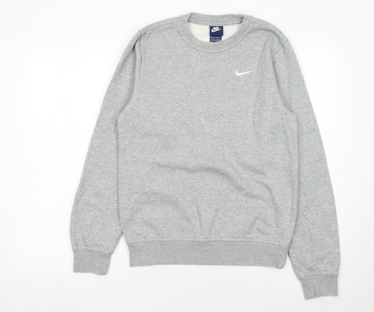 Nike Men's Grey XS Crew Neck Fleece Sweatshirt