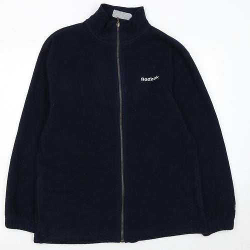 Reebok Essentials Women's Blue Fleece Zip Jacket Size 10