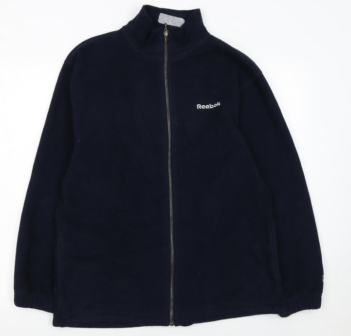 Reebok Essentials Women's Blue Fleece Zip Jacket Size 10